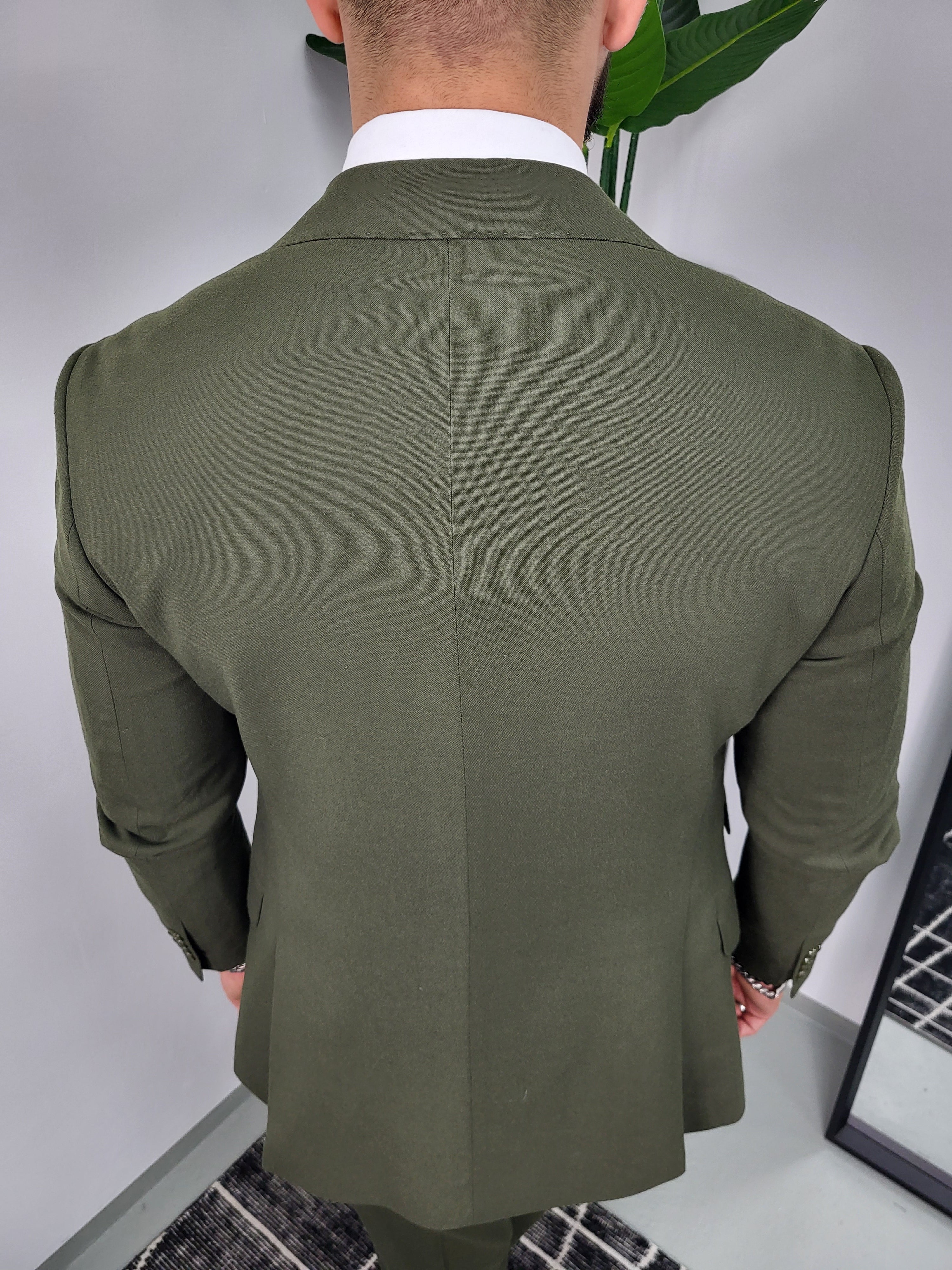 Bologna Premium Heren 2-delig Pak Groen Klassiek met Gurkha-style waistband