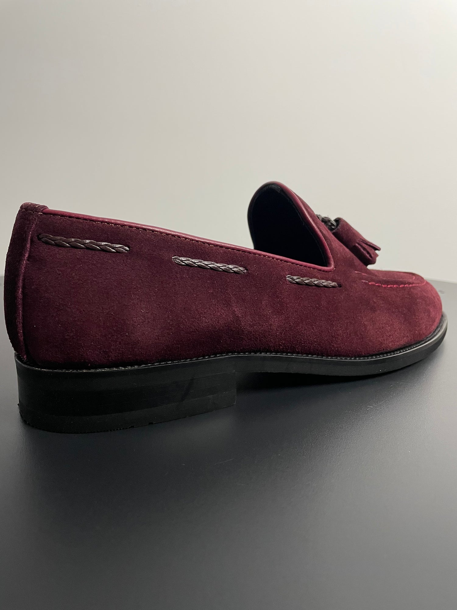 Florence Bordeaux Leren Suede Mocassins - Loafers - Instappers